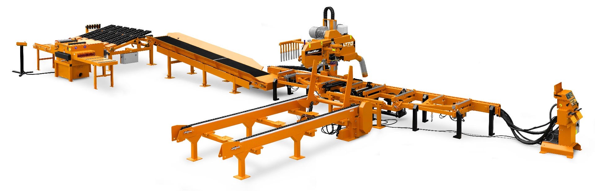 La LT70 Remote de Wood-Mizer permet au scieur de créer une ligne de production de sciage efficace 